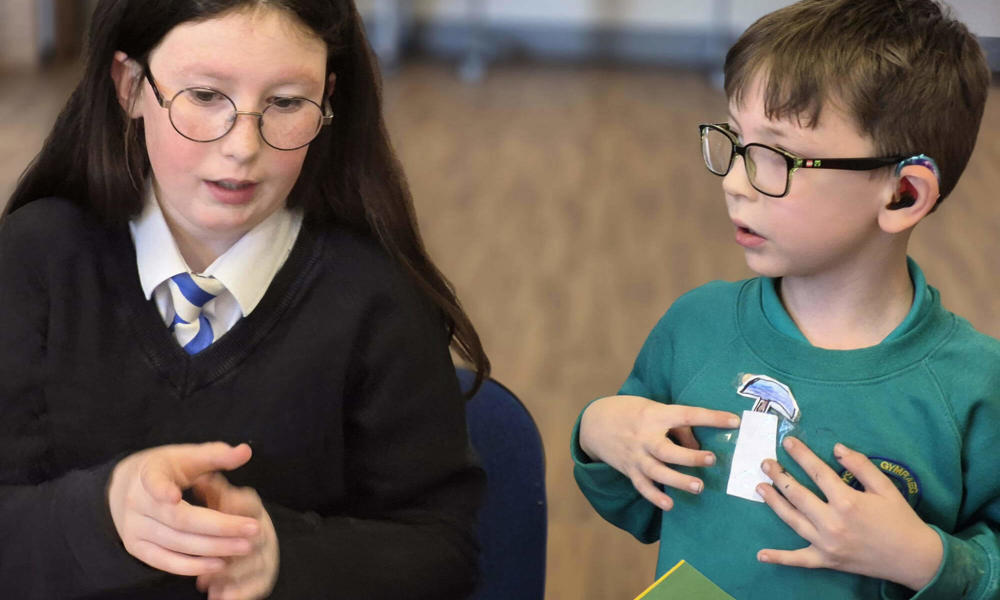 Children at the Listen Up group